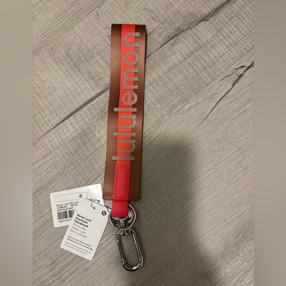 Lululemon Never Lost Keychain
